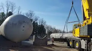 Propane Bulk Plant Storage Tanks Installation