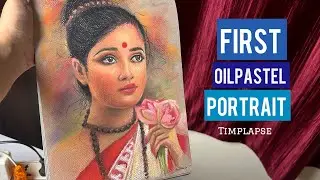 First soft oilpastel drawing । Aritra paul 