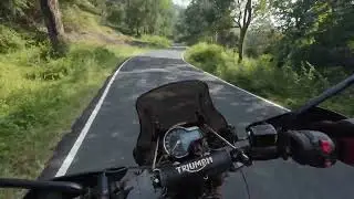 Riding Solo Through Kanthaloor Forest: Serene Views on My Scrambler