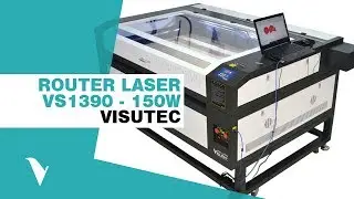 Multivisi | M&aacute;quina Router Laser CNC VS1390 | Corte e Grava&ccedil;&atilde;o 130x90cm