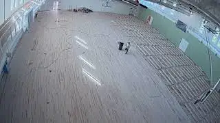 Techny Prairie Activity Center Gymnasium Floor Installation Time Lapse
