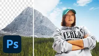 Профессиональная замена неба с помощью Photoshop AI