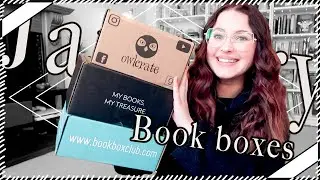 January's Owlcrate, FairyLoot & Book Box Club unboxings | Book Roast
