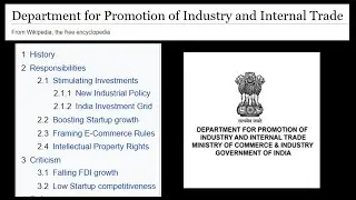 Department for Promotion of Industry and Internal Trade