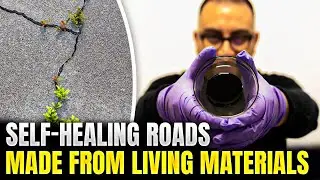 Self-Healing Roads Made From Living Materials