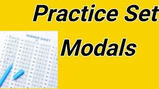 Practice Set of Modals | Practice Sheet On Modals | Modals In English Grammar Practice Set