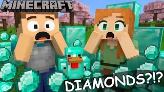 Minecraft ⛏ E2 This Cave Was INSANE&hellip; Best Early-Game Luck Ever
