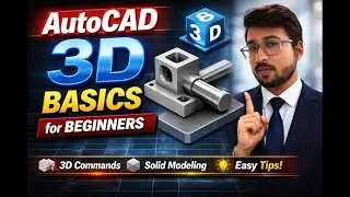 Learn AutoCAD 3D from Scratch | Basic Commands Explained