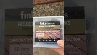 New #Finka self-tapping screws for hidden fastening of wooden (planken) facades #framehouse #fram...