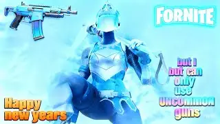 Fornite but I can only use uncommon guns! (Sweaty gameplay)
