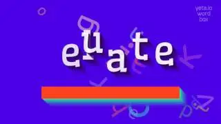 ЭЛЮАТ &ndash; КАК ЭТО ПРОИЗНОШАЕТСЯ?  #элюат (ELUATE - HOW TO PRONOUNCE IT? #eluate)