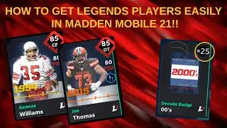 HOW TO EASILY GET LEGENDS PLAYERS IN MADDEN MOBILE 21! HIDDEN SECRET!