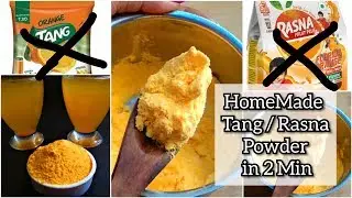 HOMEMADE RASNA /TANG POWDER IN JUST 2 MIN || Rasna/Tang Powder Recipe || Sharbat Powder At Home