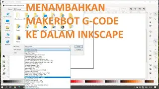 Menambahkan Makerbot G-code unicorn ke dalam Inkscape