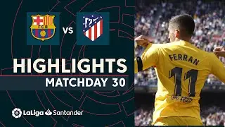 Resumen de FC Barcelona vs Atl&eacute;tico de Madrid (1-0)