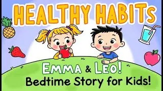 Healthy Habits with Emma & Leo!🍎 Bedtime Story for Kids!