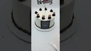 Let's DECORATE 40th Birthday Cake #cake #cakedecorating #cakes #glutenfree #veganbaking