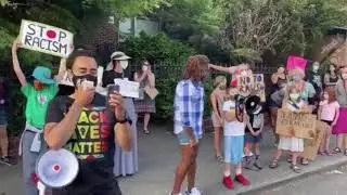 Virtue signaling parents take their kids to BLM march, kids chanting &ldquo;Who&rsquo;s street, our street