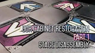 DDR Cabinet Restoration Part 1 - Stage Disassembly