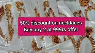 STOP Overpaying for Jewelry Get 2 Necklace Sets at 999rs | 50% discount Biggest sale on necklace