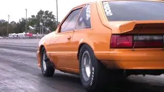 83 year old Kinzer runs 220mph on radials!