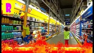 ПОЛ ЭТО ЛАВА Челлендж в Магазине Мэтро The FLOOR is LAVA CHALLENGE ПОЛ ЭТО ЛАВА ЧЕЛЛЕНДЖ HappyRoma
