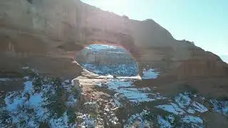 20241125 Drone shots of Wilson Arch Moab Utah