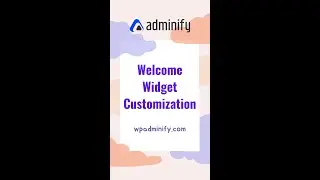 WordPress Dashboard Welcome Widget Customization #shorts