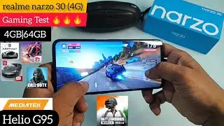 Realme narzo 30 gaming test (4G) | Gaming Review | Helio G95 | 4GB 64GB | Rs.12499