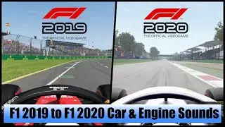 F1 2019 to F1 2020 Engine & Car Sounds Comparison