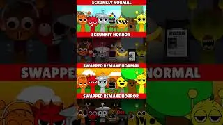 Incredibox Scrunkly Normal VS Horror VS Swapped Remake Normal VS Horror *MIX VERSION*