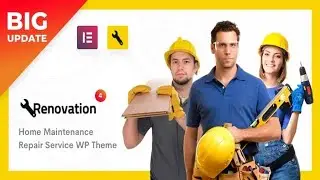 Renovation - Repair Service, Home Maintenance Elementor WP Theme Free Download