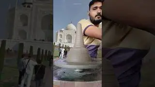Video achha nahi bna Taj Mahal begroud 😆😆 #pottery #indianpottery #youtubeshorts #clay