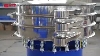 Rotary vibrating screen operation display
