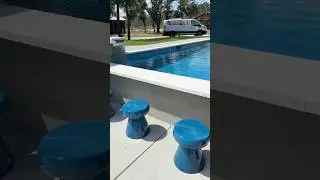 Insolroll w Blue Pool Stools   #youtubeshorts #insolroll