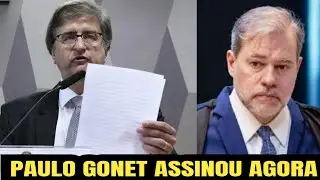URGENTE ! PAULO GONET ACABA DE ASSINAR