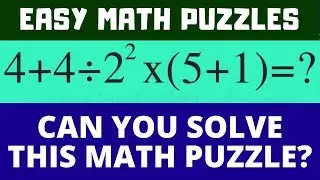 5 Easy Math Puzzles To Test Your Mathematical Skills