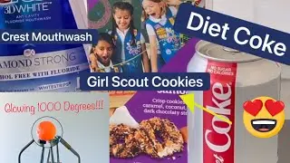 HOT BALL VS GIRL SCOUT COOKIES | DIET COKE | CREST MOUTHWASH!!!