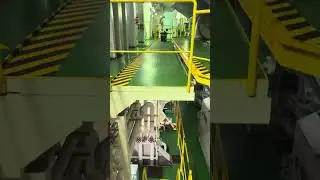 RORO car carrier vessel engine room tour 