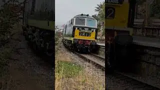 HYMEK DOUBLE-HEADER: Two diesel locomotives arrive at Watchet