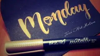 Happy monday | Hand lettering | Jane's Art Melon