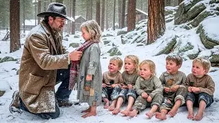 Ein Cowboy fand sie hungrig im Schneesturm – die letzten Worte des ältesten Mädchens brachen ihn