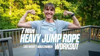 7 MIN. HEAVY ROPE JUMP ROPE WORKOUT - Lose Weight & Build Strength