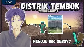 【Minecraft】DAY 6 ENDURANCE TO 800 SUBS MEMBANGUN WALL SINAAAA  [Vtuber Indonesia]