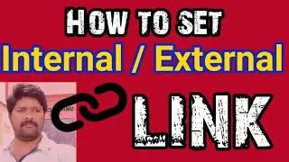 How to Set Internal link / External link in a Word or Sentence?