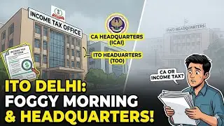 ITO Delhi | ITO in a Foggy Morning | Income Tax Office | CA Headquarters | PWD Headquarters