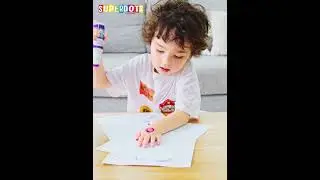 CH2851 8-Color Dot Markers in Action | Creative Art for Kids