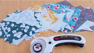 Easy and Fast Half-Square Triangle QUILT Pattern 