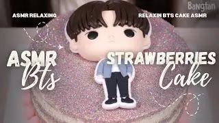 ASMR🎀| Relaxing BTS Cake ASMR 🍰💜 No Talking, Only Tingles!🙂&zwj;&harr;️✨ #ai #bts #asmrsleep #asmr 