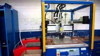 AS Sch&ouml;ler + Bolte CNC-Bolzenschwei&szlig;anlage F 400 mit Lichtgitter (Frontansicht)